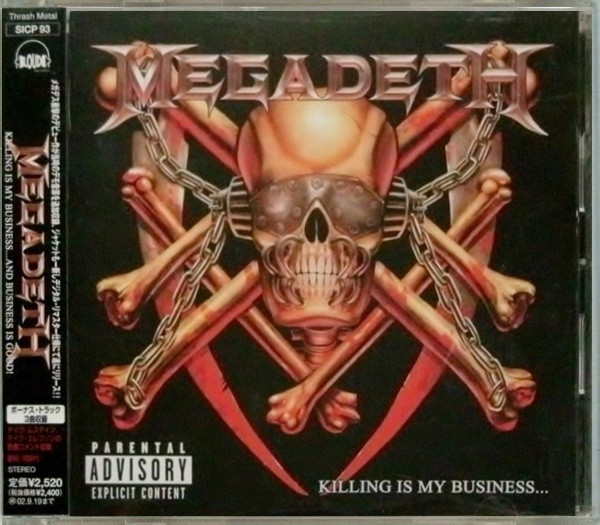 MEGADETH Killing Is My Business... And Business Is Good! CD JAPA