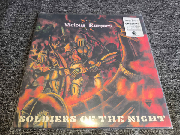 VICIOUS RUMORS Soldiers of the Night LP ORANGE (NEW-MINT)