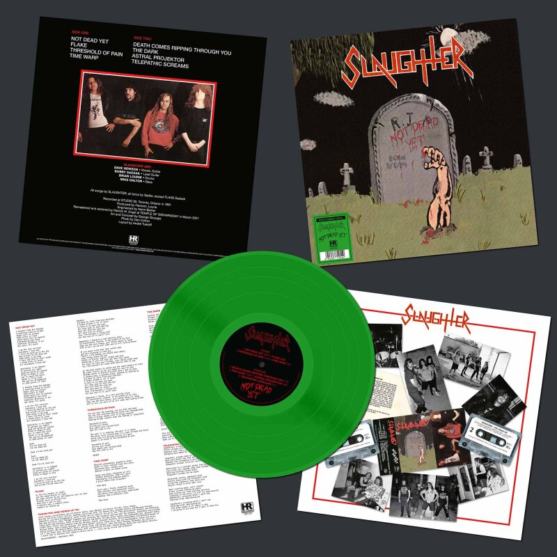 SLAUGHTER Not Dead Yet LP NEON GREEN (SEALED)