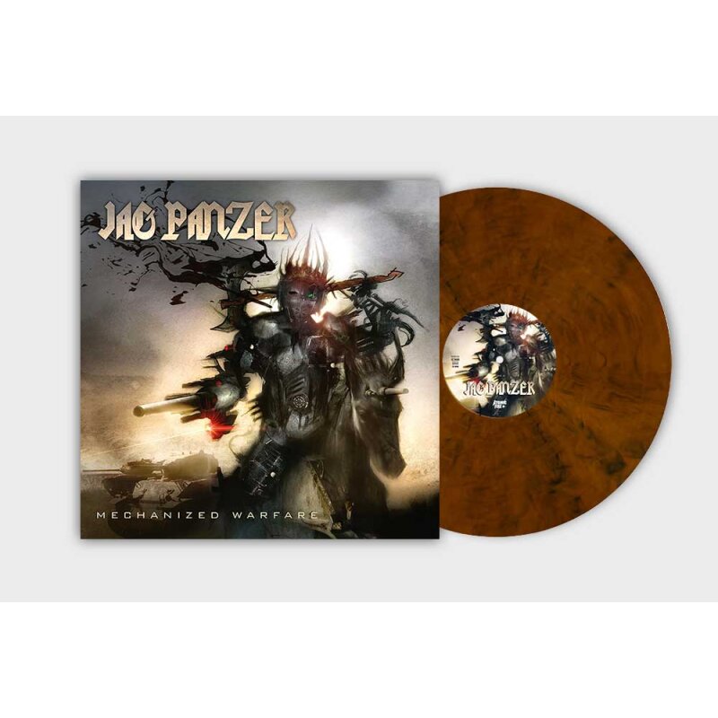 JAG PANZER Mechanized Warfare LP ORANGE/ BLACK MARBLED (SEALED)