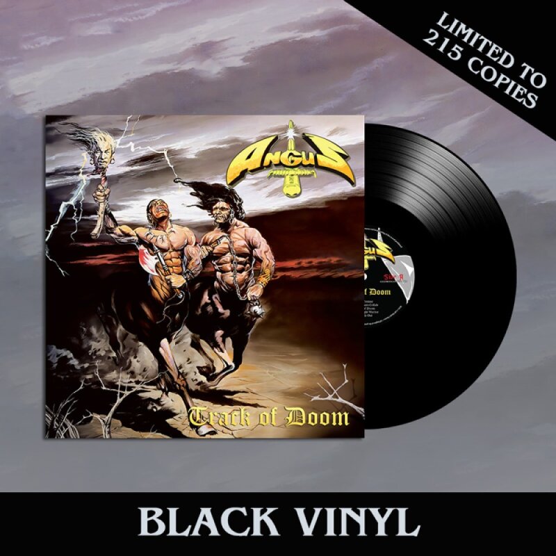 ANGUS Track of Doom LP BLACK (SEALED) Cult 80's Metal!!