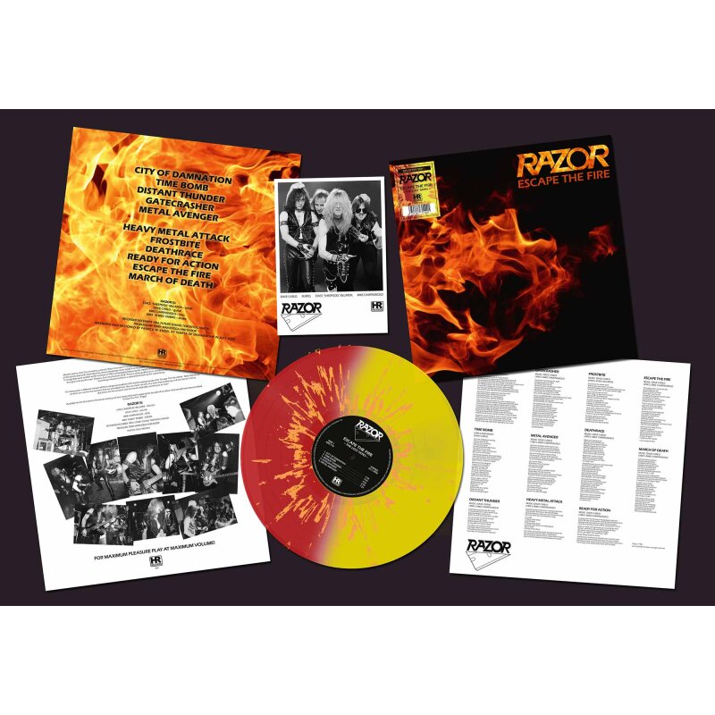 RAZOR Escape the Fire LP SPLATTER (SEALED)