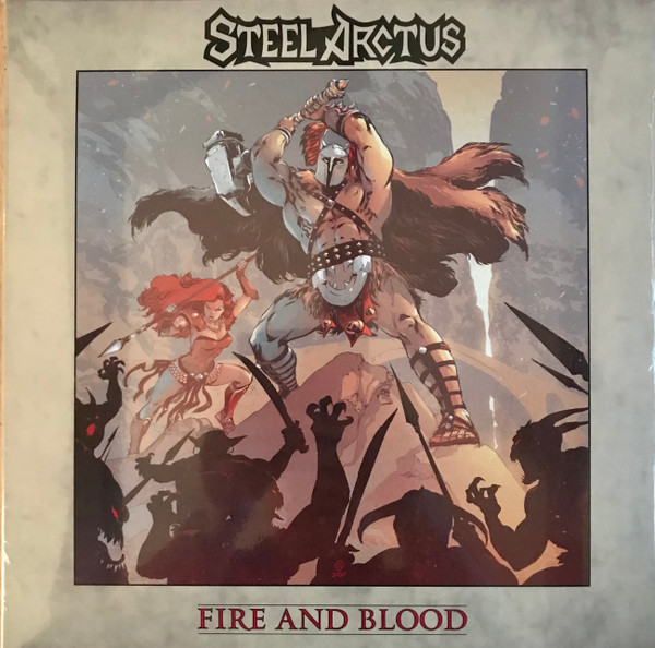 STEEL ARCTUS Fire and blood LP (SEALED) RED VINYL GATEFOLD LTD.2