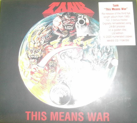 TANK This means war DIGI CD Metal Mind GOLD DISC (RARE!)