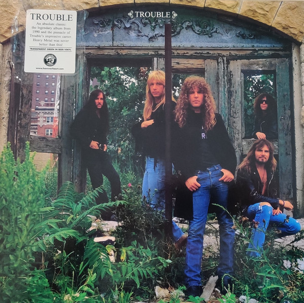 TROUBLE s/t LP Green [Trasparent] In Beer (SEALED)