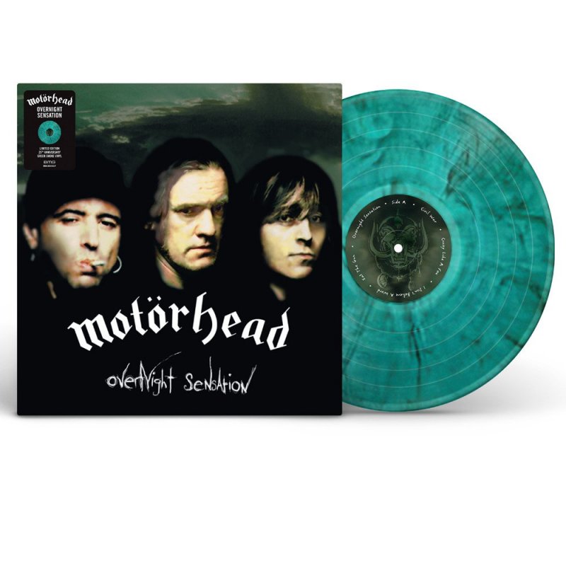 MOTORHEAD Overnight Sensation LP (25th Anniversary Edition) GREE