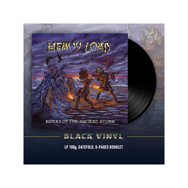 HEAVY LOAD Riders of the Ancient Storm LP BLACK (SEALED)