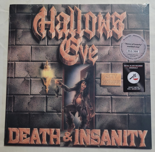 HALLOWS EVE Death and Insanity LP Stones Of Insanity marbled vin