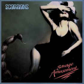 SCORPIONS Savage Amusement LP + INNER SLEEVE 1988