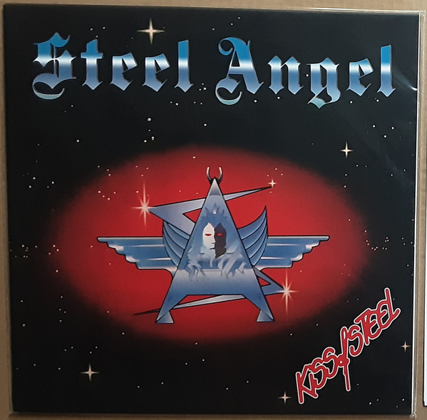 STEEL ANGEL Kiss of Steel LP BLUE-RED SEALED
