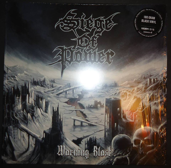SIEGE OF POWER Warning Blast LP BLACK VINYL (SEALED)