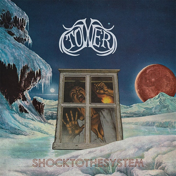 TOWER Shock to the System LP BLOOD MOON VINYL (SEALED)