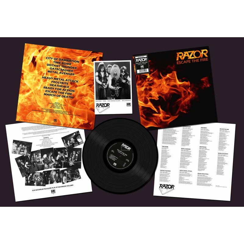 RAZOR Escape the Fire LP BLACK (SEALED)