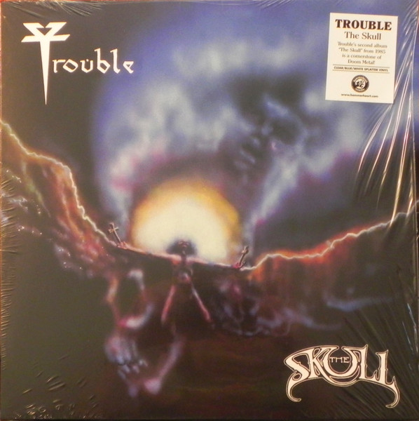 TROUBLE The skull LP CLEAR/BLUE/WHITE SPLATTER (SEALED) LTD.100