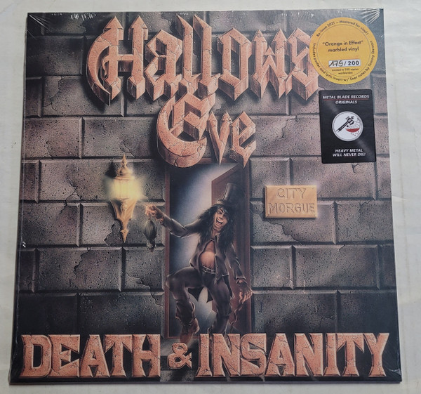 HALLOWS EVE Death and Insanity LP Orange In Effect marbled vinyl