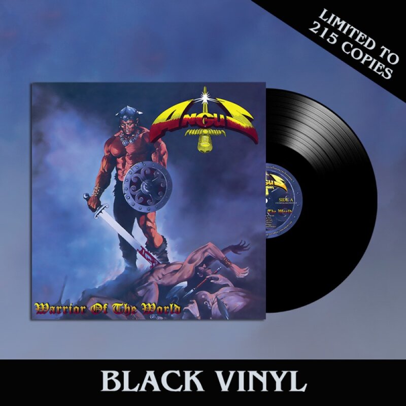 ANGUS Warrior of the World LP BLACK (SEALED) CULT 80's METAL!