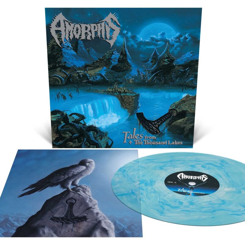 AMORPHIS Tales from the Thousand Lakes LP CLEAR BLUE MARBLED (NE
