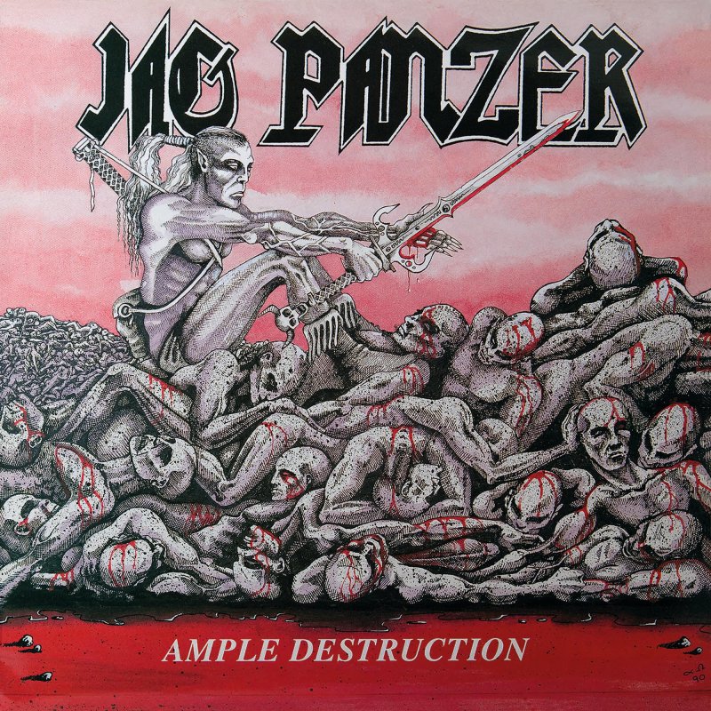 JAG PANZER Ample Destruction LP METALCORE COVER RED (SEALED)