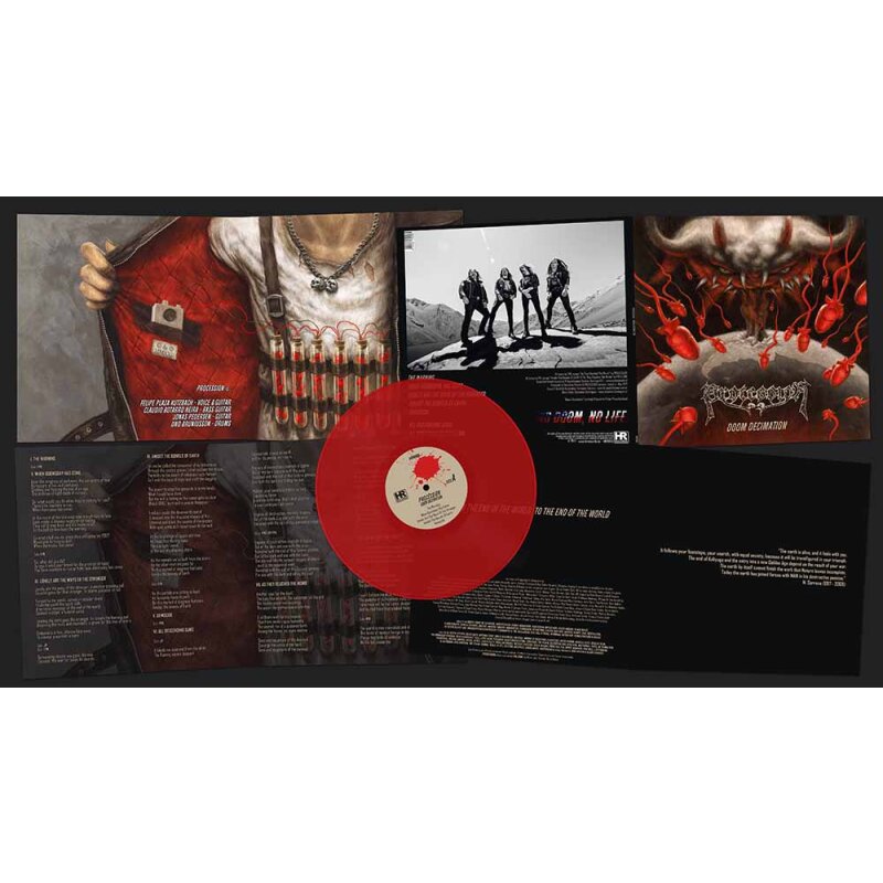 PROCESSION Doom Decimation LP RED (SEALED)