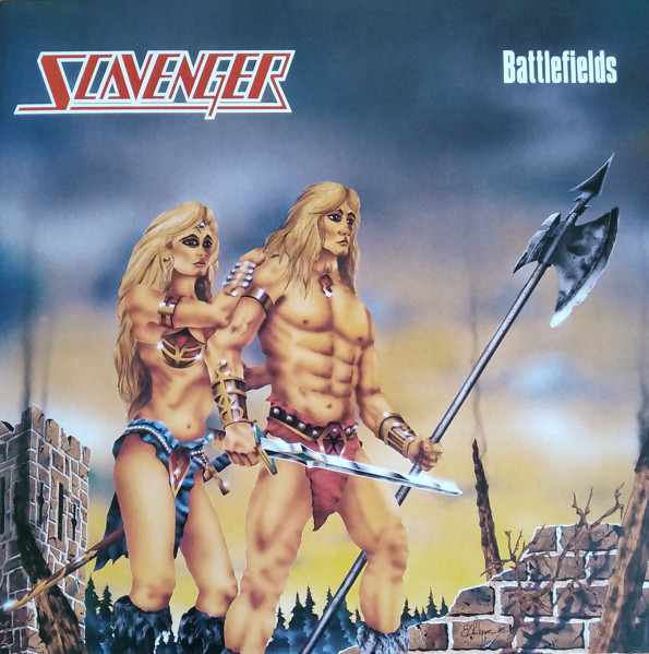 SCAVENGER Battlefields LP (SEALED) 80's cult Belgium metal!