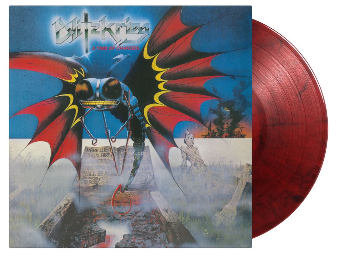 BLITZKRIEG A Time of Changes LP RED/ BLACK MIXED (SEALED) MOV
