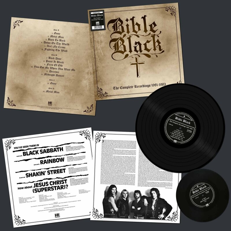 BIBLE BLACK The Complete Recordings 1981-1983 LP+7" BLACK (SEALE