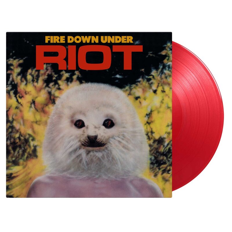 RIOT Fire down under LP RED (SEALED) MUSIC ON VINYL