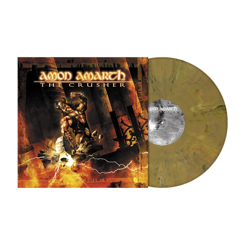 AMON AMARTH The Crusher LP BROWN BEIGE MARBLED (SEALED)