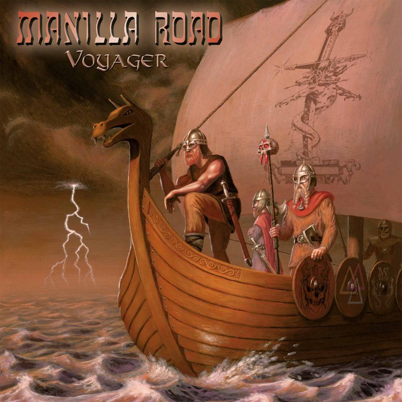 MANILLA ROAD Voyager LP+10" BLACK (SEALED)