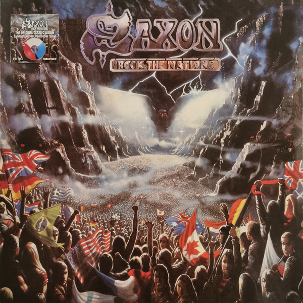 SAXON Rock the Nations LP RED/ WHITE/ BLUE (SEALED)