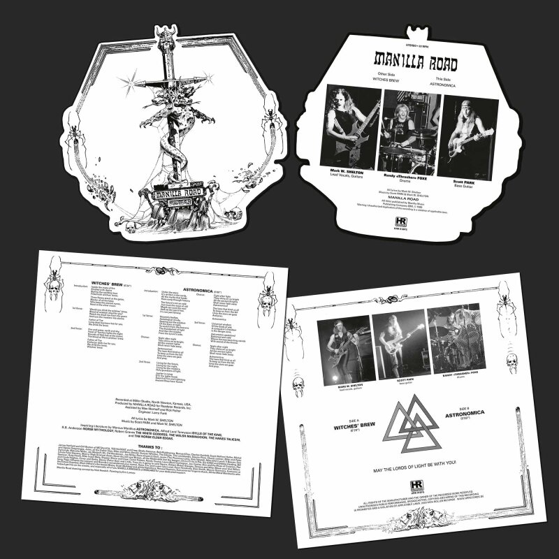 MANILLA ROAD Witches Brew/ Astronomica PICTURE SHAPE (SEALED)