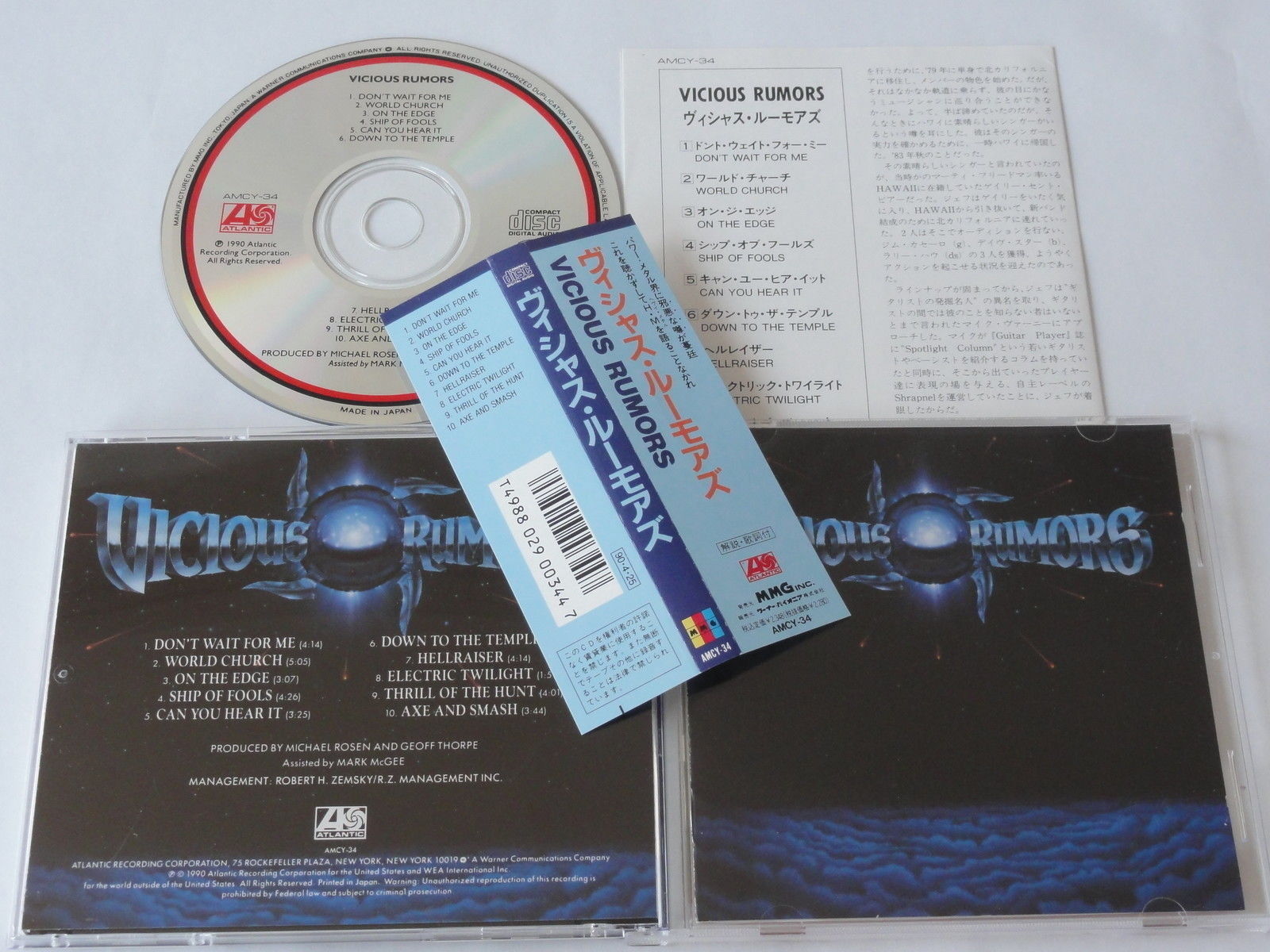 VICIOUS RUMORS Vicious Rumors CD + OBI JAPAN
