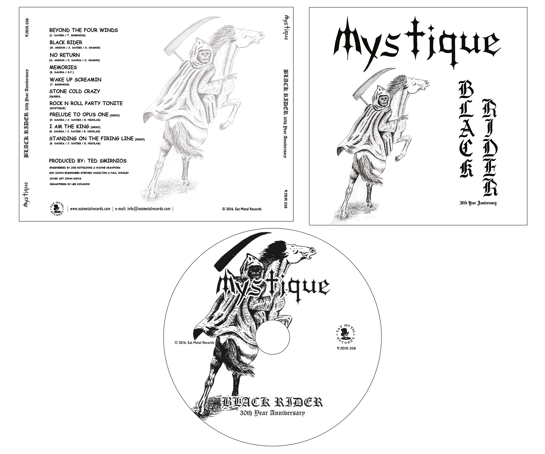 MYSTIQUE Black rider CD (RARE !!) ) 80's METAL