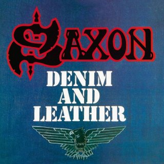 SAXON Denim and Leather LP SPLATTER (SEALED)