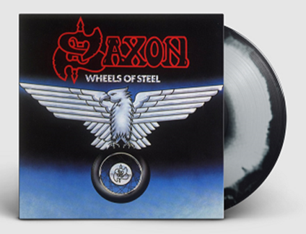 SAXON Wheels of steel LP SEALED (SWIRL VINYL) (SEALED)