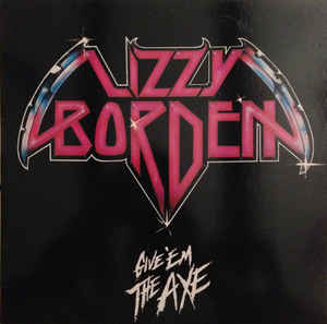 LIZZY BORDEN Give 'em the Axe ice blue/black marbled LP (SEALED)