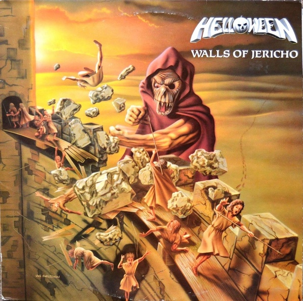 HELLOWEEN walls of jericho LP (Rare Combat edition) 1985 ORG RAR